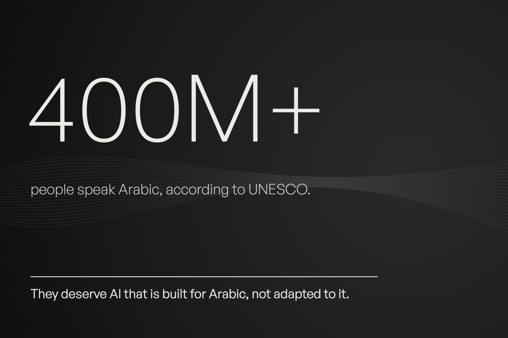 More than 400 million people speak Arabic, according to UNESCO